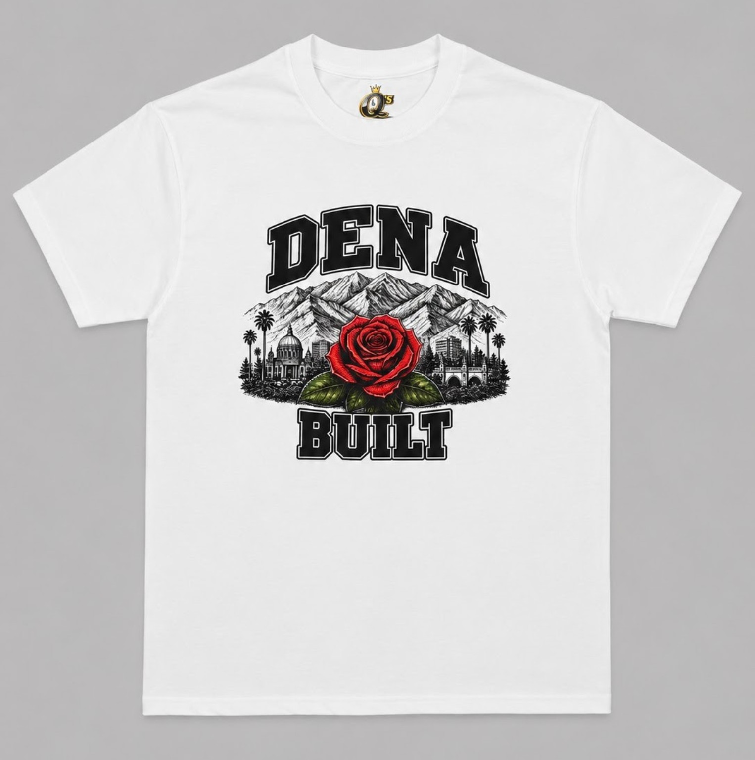 Dena Built rose white tee