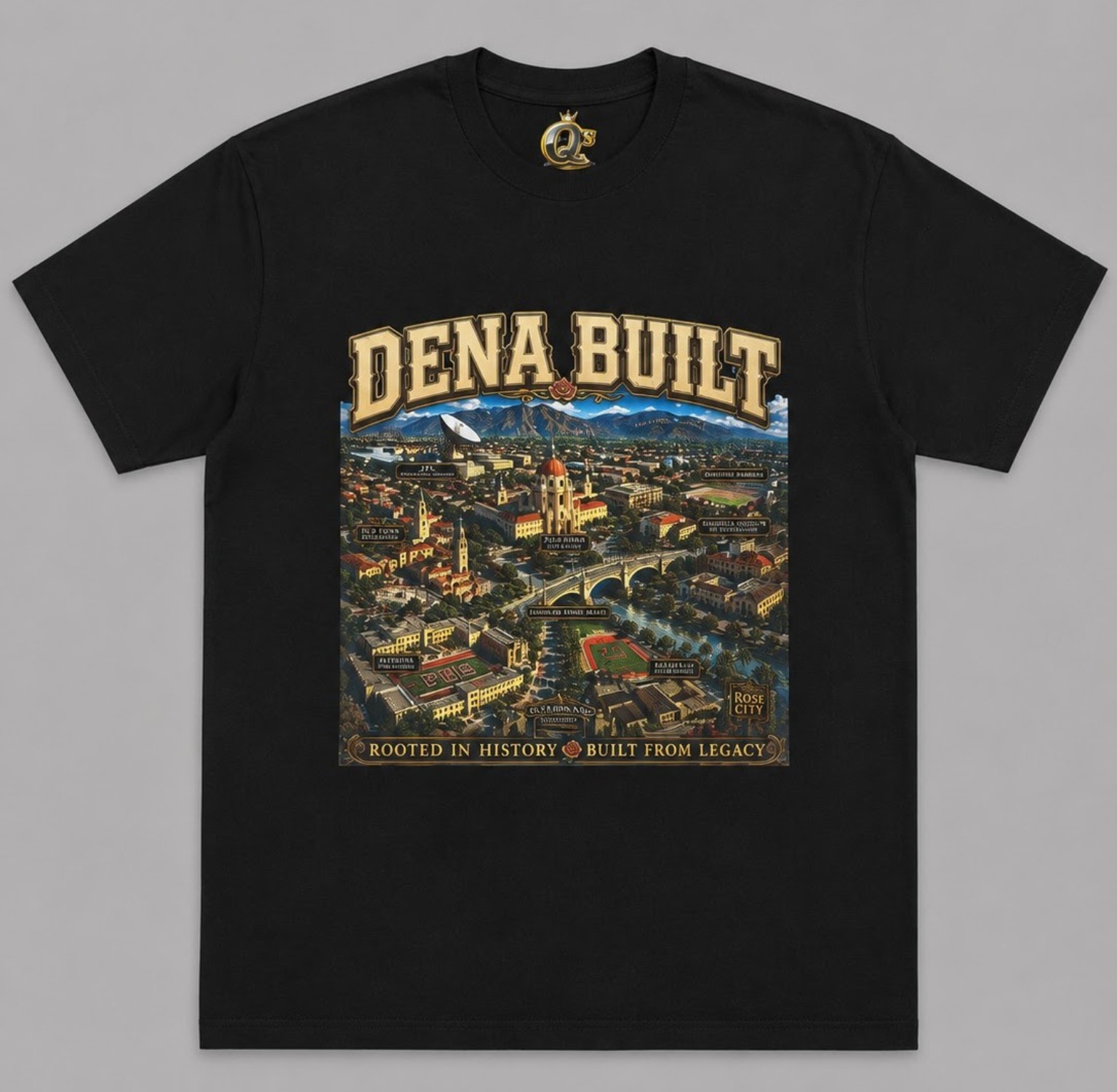 Dena Built heritage black T-shirt