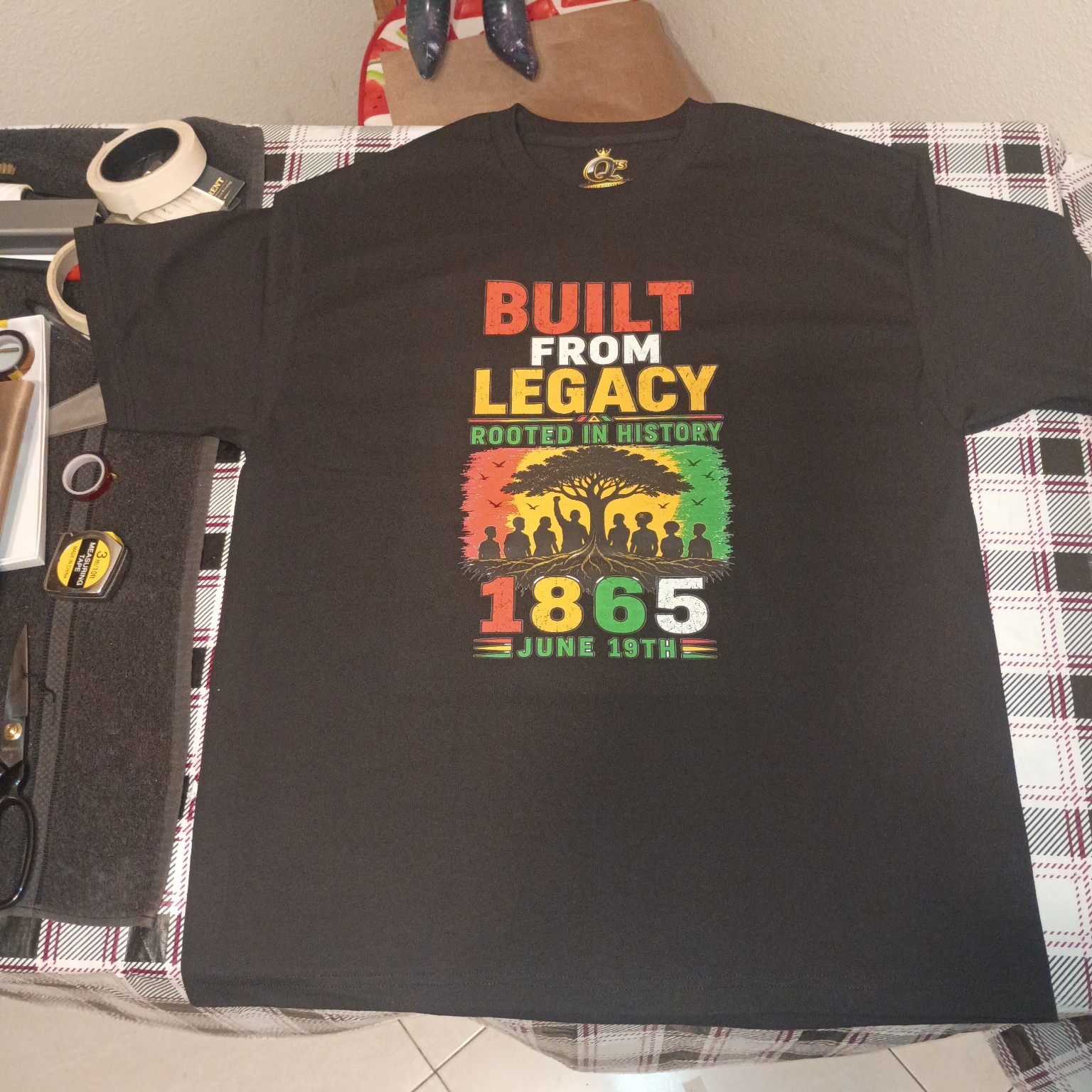 Built From Legacy Rooted In History black shirt